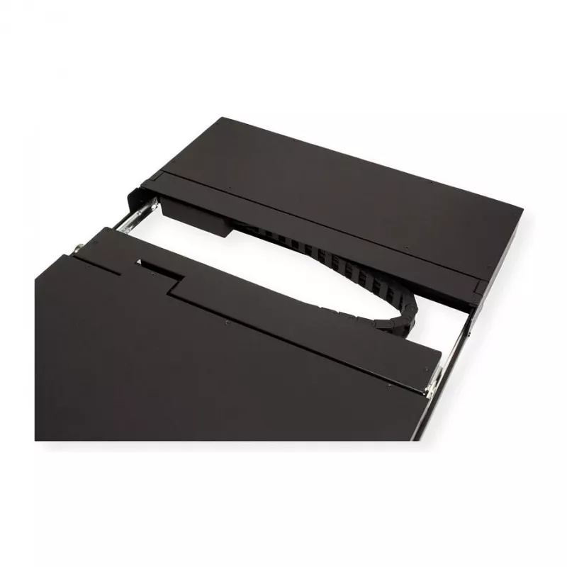 Konsola rackowa VALUE 26.99.0123, 17 cali (43,2 cm) LCD, 1280×1024, 1U, klawiatura francuska, czarna