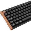 Keychron K2 HE (schwarz/holz, DE-Layout, Gateron Double-Rail Magnetic Nebula, Aluminiumrahmen)