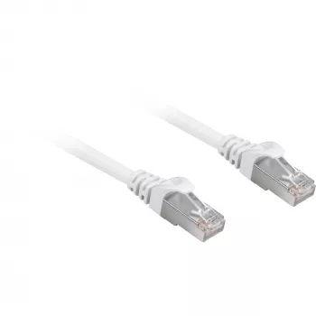 Kabel krosowy RJ45 Cat.6a SFTP (biały, 25 cm, LSOH (bezhalogenowy))