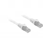 Kabel krosowy RJ45 Cat.6a SFTP (biały, 25 cm, LSOH (bezhalogenowy))