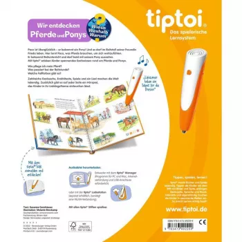 tiptoi Dlaczego? Jak? Po co? Odkrywamy konie i kucyki, książeczka edukacyjna