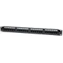 Intellinet Patch Panel, Cat5e, UTP, 24-Port, 1U, Czarny, IEEE 802.3, IEEE 802.3ab, IEEE 802.3u, 10/100/1000Base-T(X), Gigabit Ethernet, RJ-45, Gold, Cat5e