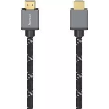 Hama 00205239 Kabel HDMI 2 m HDMI Typ A (Standard) Czarny, Szary