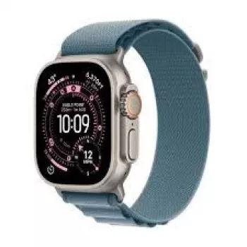 Smartwatch Apple Watch Ultra 3 GPS + Cellular 49mm Natural Titanium z paskiem Light niebieski Alpine Loop