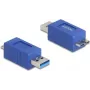 DeLOCK 67214 Przejściówka kabla USB Type-A na USB Micro-B niebieska