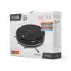 Robot odkurzający TEESA Smart VAC 2 — okrągły, czarny, siła ssania 1000 Pa, bateria litowa 9,6 V/2000 mAh, pojemnik na kurz 0,2 l, Wi‑Fi, automatyczny powrót
