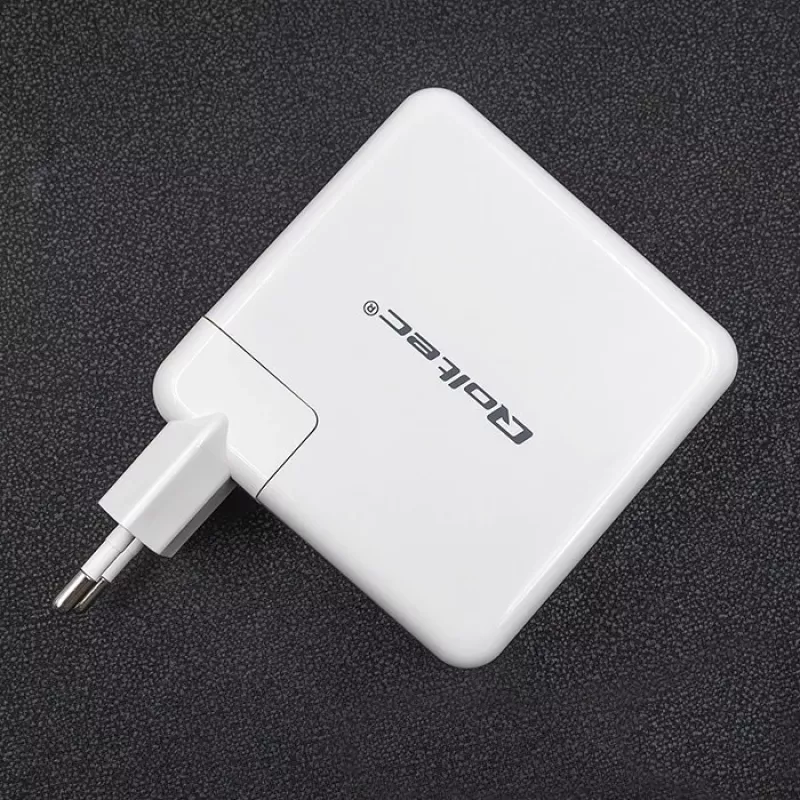 Qoltec GaN Charger FAST 108W | 5-20V | 3-4.7A | USB C | Biały