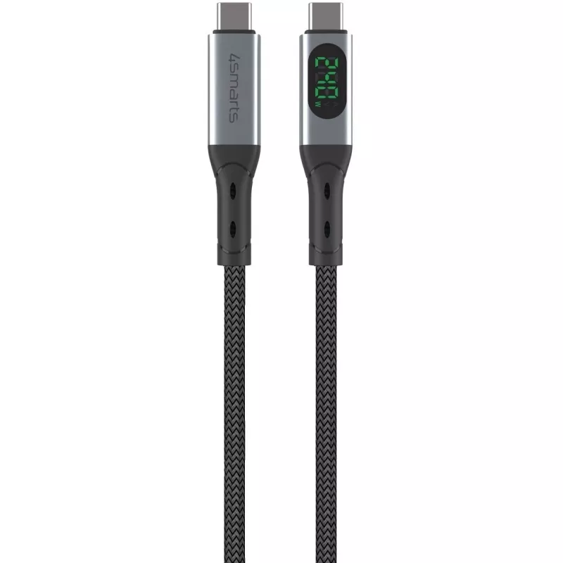 Kabel USB 4smarts 541438 USB4 Gen 2x2 1,5 m USB C Czarny Szary
