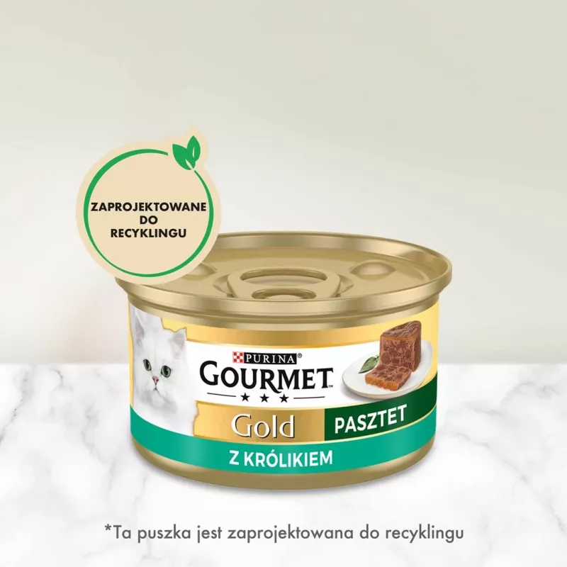 Mokra karma dla kota Gourmet pasztet z królikiem 85 g