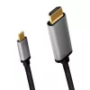 Kabel LogiLink CUA0101 USB 3.2 Gen1 Type-C na HDMI-A 1,8 m czarny szary