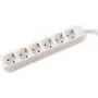 VALUE 6-way Power Strip without switch, Biały, 3m (19.99.1081)
