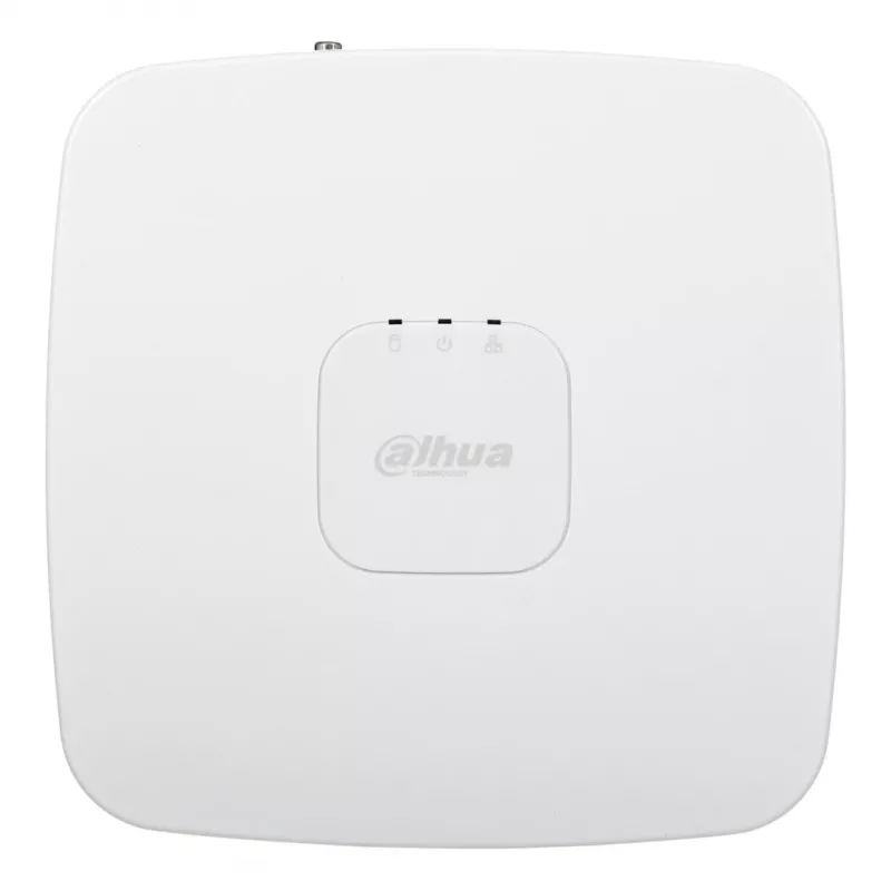 Rejestrator sieciowy DAHUA NVR2108-I2 — 8-kanałowy NVR, 4096×2400 maks., SATA III do 10 TB, 1U biały