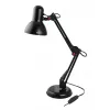 Lampa stołowa ESPERANZA AVIOR E27 12W LED, czarna, regulowana wysokość, giętkie ramię, gniazdo E27