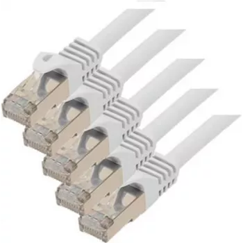 Kabel sieciowy ShiverPeaks 75512-W-SET5 Cat7 S/FTP RJ45-RJ45 2m Biały