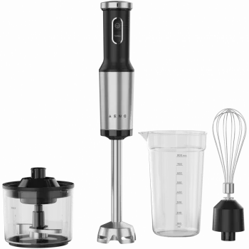Blender ręczny, 1200W, CB, czarny, nóż z zębami tygrysa, trzepaczka, robot kuchenny, kubek