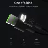 Kabel USB-A – Lightning zielony Cell KABGC12, 2 m, Lightning – USB A, czarny