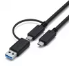 Satechi Triple 4K Display Wired Dock Czarny srebrny 4K Ultra HD 60 Hz