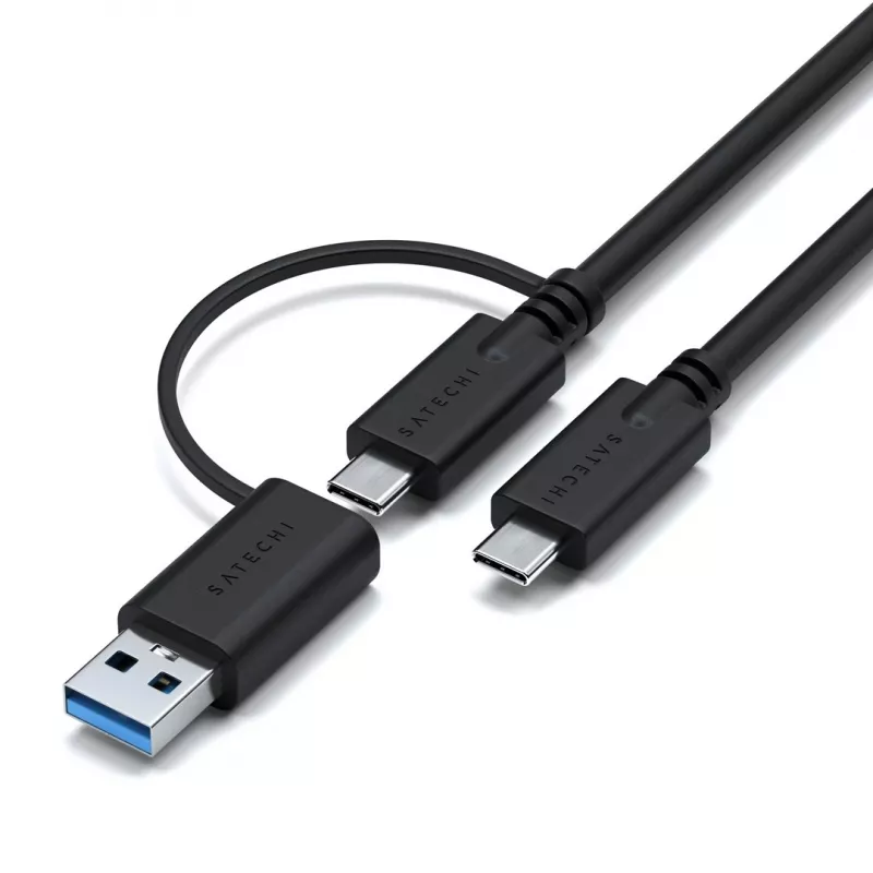 Satechi Triple 4K Display Wired Dock Czarny srebrny 4K Ultra HD 60 Hz