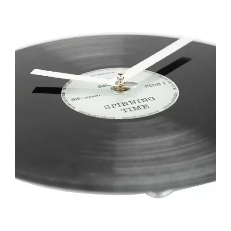 NeXtime klok 5163 Little Spinning Time, Ø20 cm, ścienny, czarny