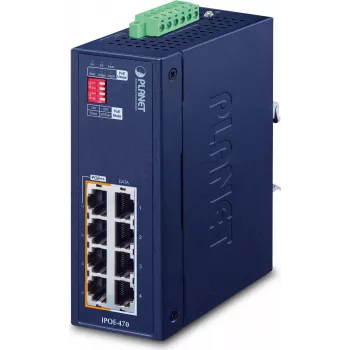 Przemysłowy 4-portowy przełącznik Gigabit Ethernet PLANET IP30