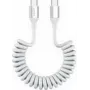 4smarts USB-C kabel spiralny 100 W biały (4S541600)