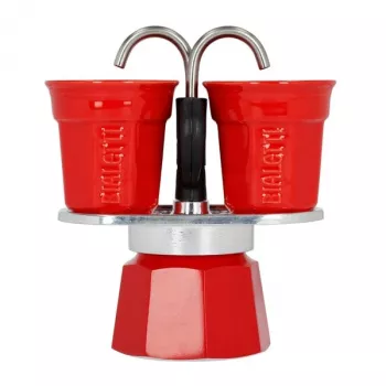 Ekspres do kawy Bialetti Mini Express czerwony 2 tz + 2 filiżanki