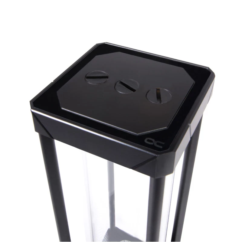 Blok wodny Alphacool 13326 Acetal Aluminium Glass Czarny Transparent