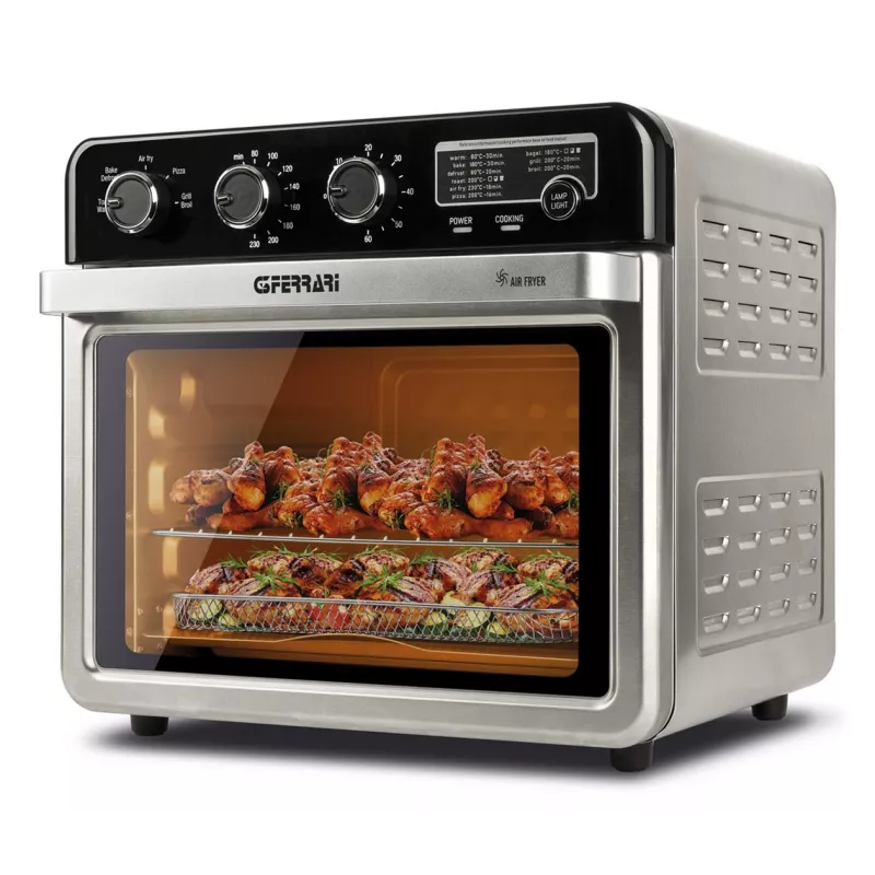 G3 Ferrari G10221 Frytkownica beztłuszczowa pojedyncza 32 l 2000 W Czarny, stal nierdzewna