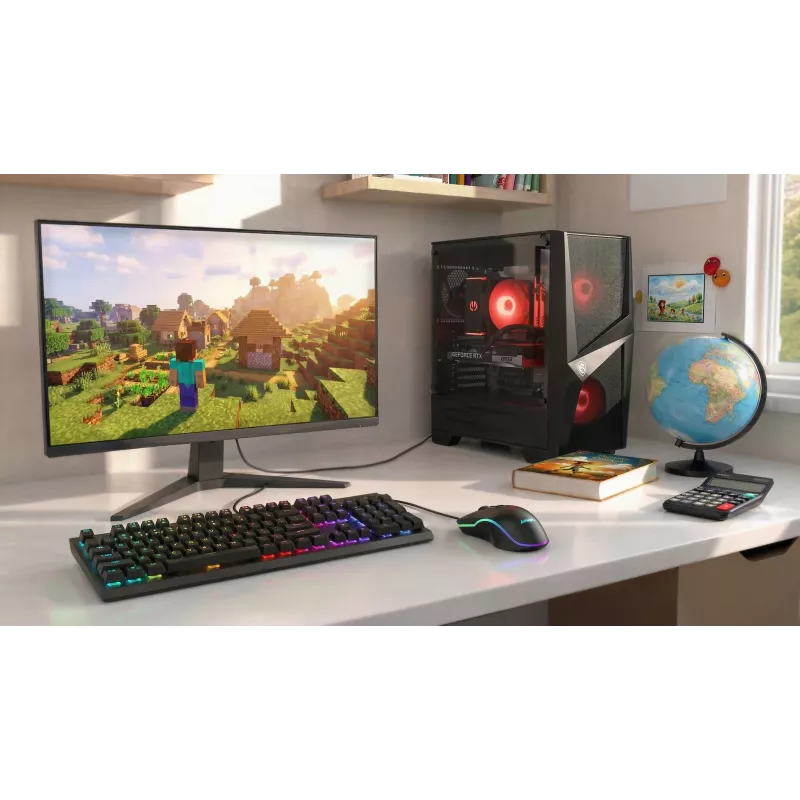 Przewodowa podgrzewana mysz gamingowa ActiveJet AMY-W390 — symetryczna, optyczna 2000 DPI, USB typu A, 4 przyciski, czarna