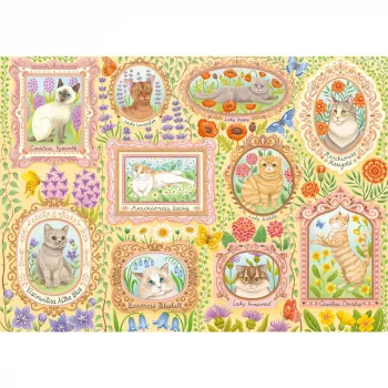 Puzzle Schmidt Spiele Noble Cats in Blossom, 1000 elementów, model 59792