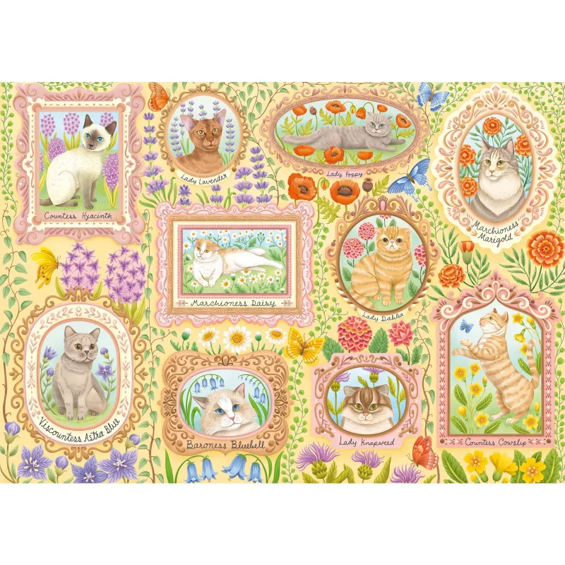 Puzzle Schmidt Spiele Noble Cats in Blossom, 1000 elementów, model 59792