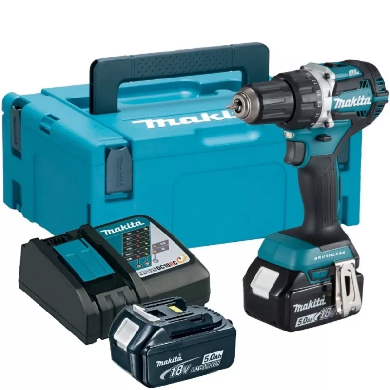 Wkrętarka MAKITA 18V DDF484RTJ 54/30Nm 2x5.0Ah