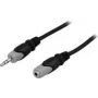 Kabel audio Deltaco MM-164 15 m 3.5 mm czarny/szary