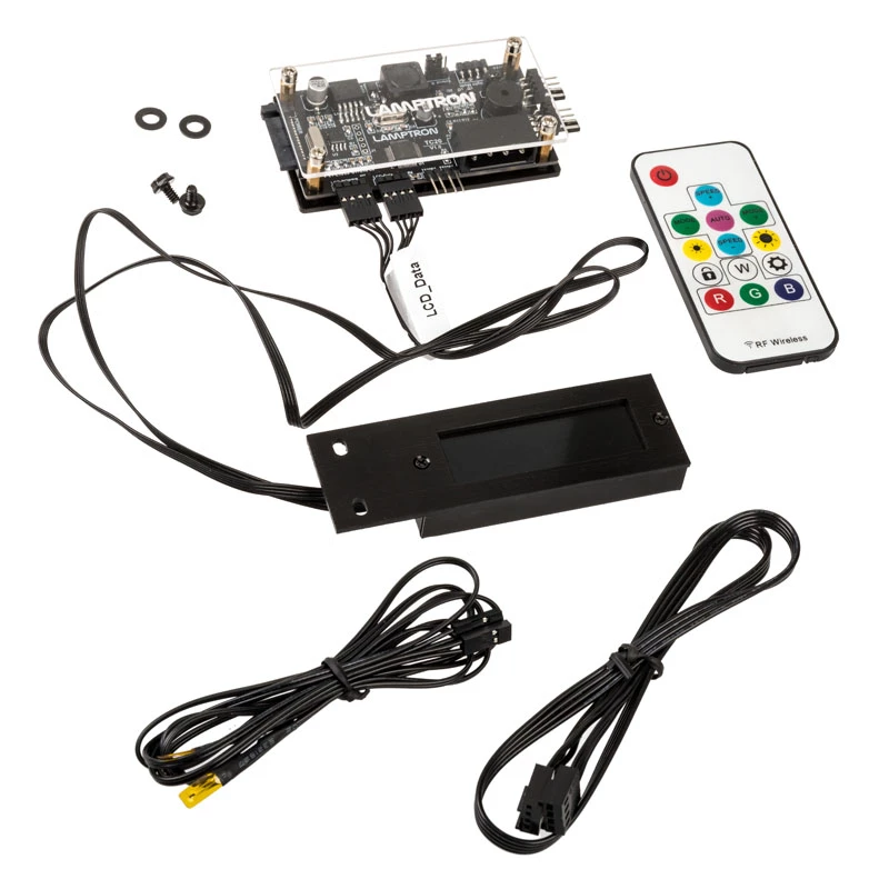 Kontroler wentylatorów PCI i LED RGB Lamptron TC20, czarny — koncentrator wentylatorów/LED montowany w slocie PCI