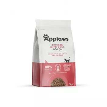 APPLAWS Kurczak z kaczką - sucha karma dla kota - 7,5kg