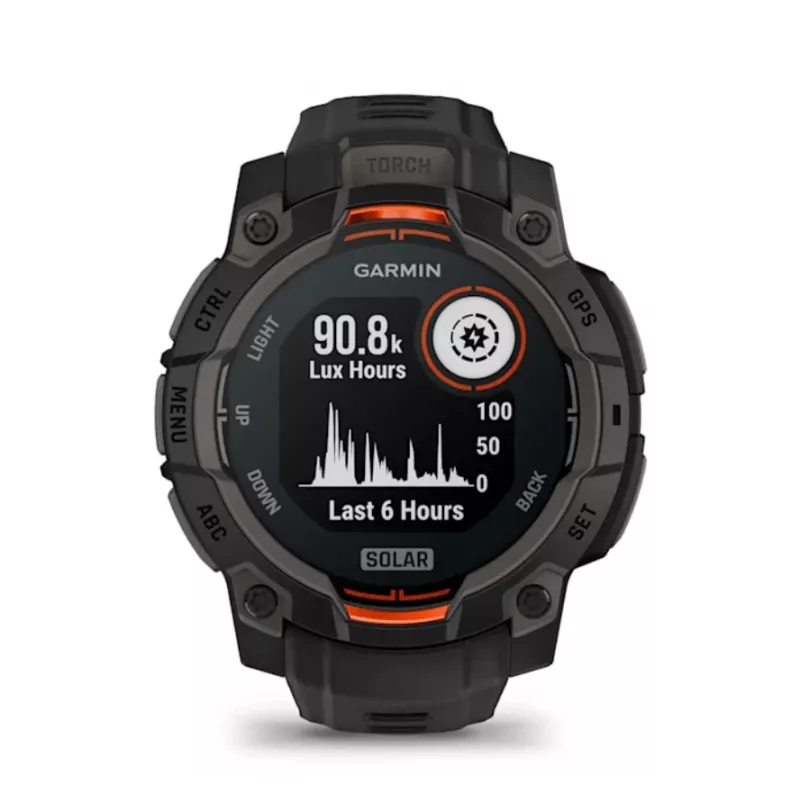 Garmin Instinct® 3 – 45 mm, Zegarek solarny Czarny