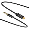 Kabel audio Baseus Yiven USB-C na mini jack 3,5 mm, 1,2 m (czarny)