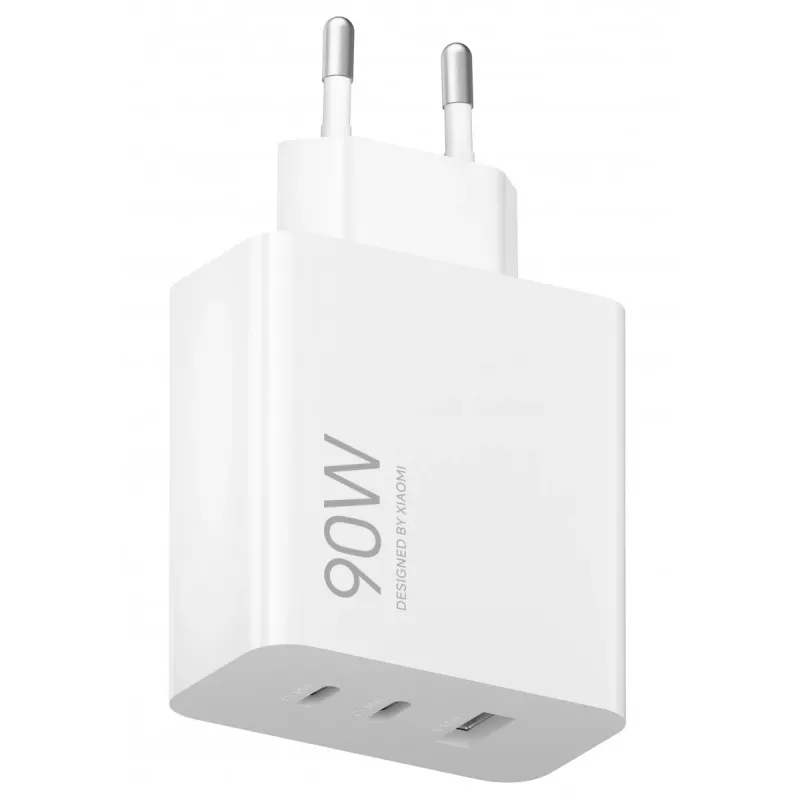 Zasilacz Xiaomi 90W HyperCharge 3-Port EU — ładowarka USB 90 W z trzema portami wyjściowymi (wtyczka EU)