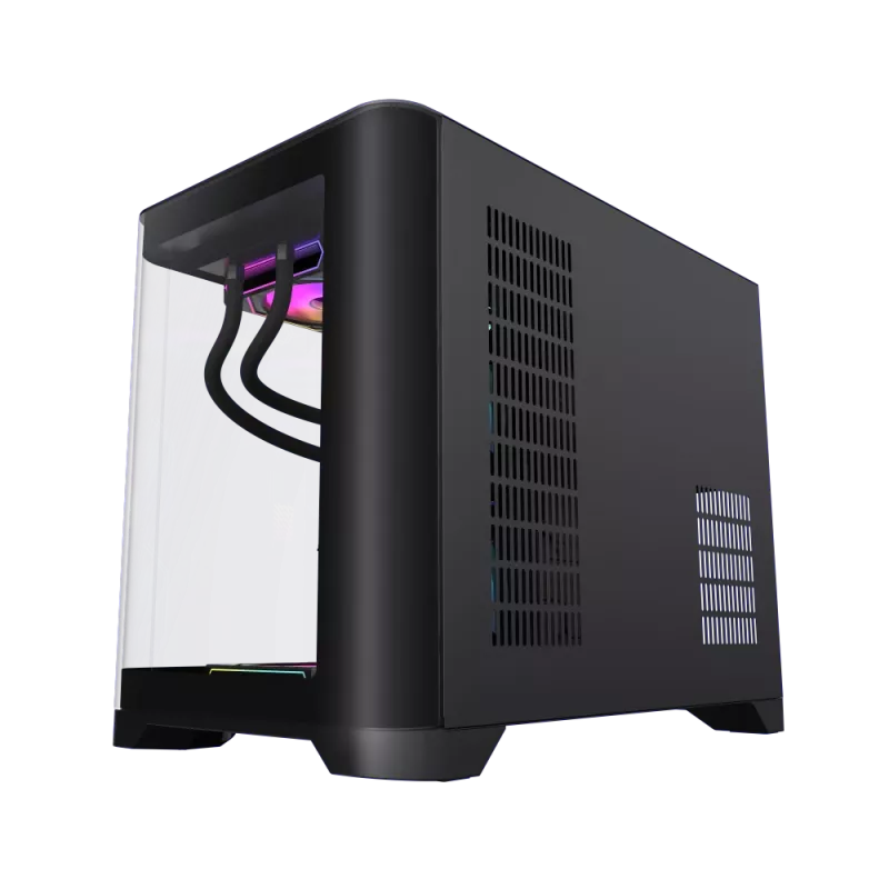 Obudowa Gamemax HYPE-M BK | Czarna | Micro | Bez zasilacza