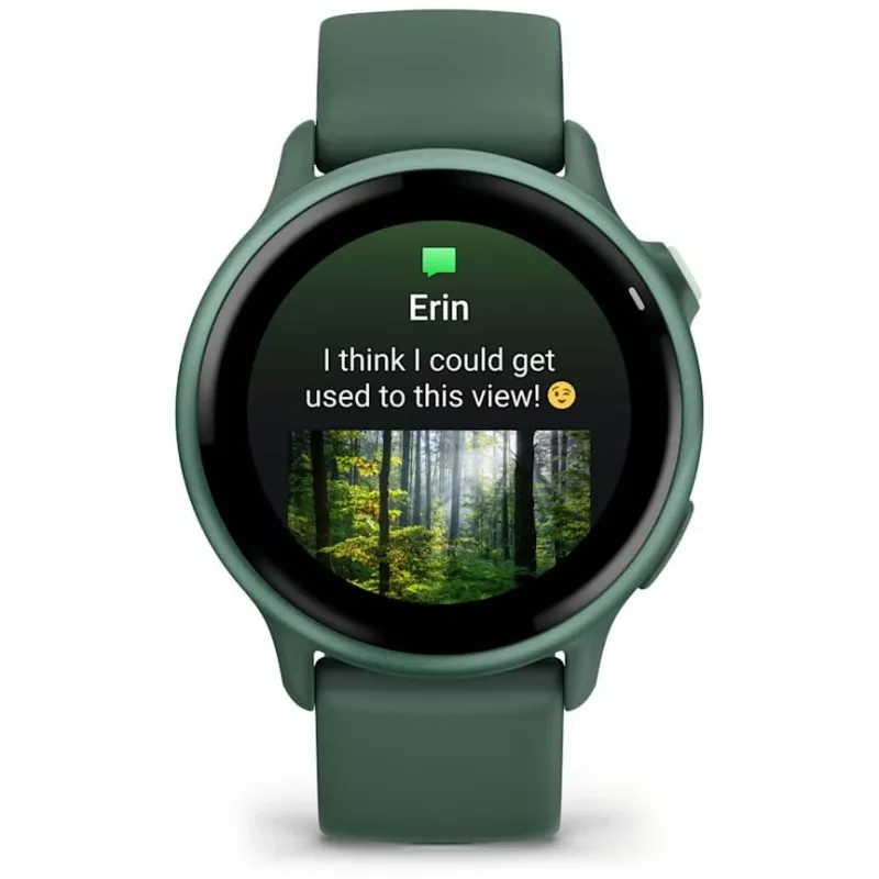 Smartwatch GARMIN vívoactive 6 – zegarek sportowy, koperta aluminiowo-polimerowa 42 mm, wyświetlacz AMOLED 1,2 cala, GPS, 5 ATM, optyczny pulsometr, SpO2, 8 GB, zielony