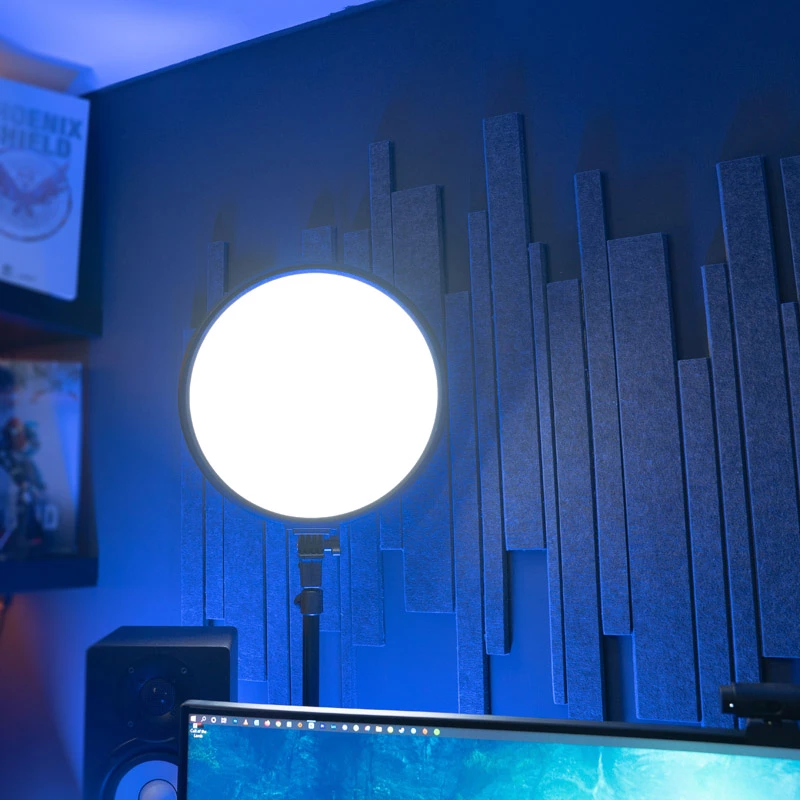 Streamplify GLOW LIGHT 14 Softlight, kabel zasilający EU - czarny