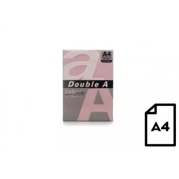 Papier kolorowy Double A, 80g, A4, 500 arkuszy, różowy