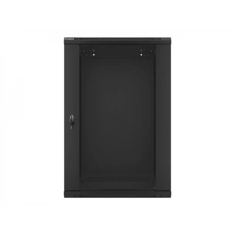 Szafa wisząca LANBERG WF01-6618-10B, 18U, 600×600×907 mm, czarna, 60 kg