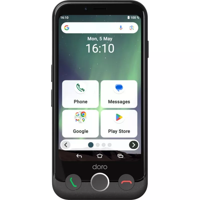 Smartfon Doro Aurora A10 4.5 cala 4 GB 64 GB Czarny