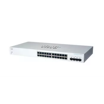 Zarządzalny przełącznik Gigabit Ethernet L2 Cisco CBS220-24T-4G — 24x 10/100/1000 RJ-45, 4x SFP, 1U, 56 Gbit/s