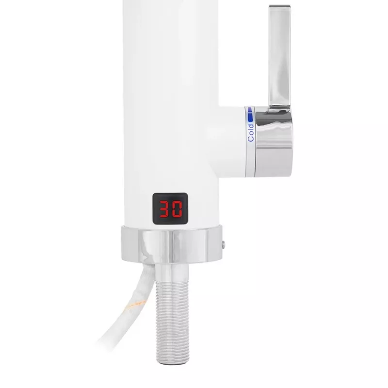 Przepływowy podgrzewacz wody NOVEEN IWH460 4600W 220–240V, bez zbiornika, do montażu przy punkcie poboru, 2,5 l/min, IPX4, wyświetlacz LED