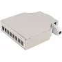 Fiber Optic Distribution Box ShiverPeaks 07-65011 — 8-Port Metal DIN Rail, szary