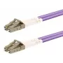 Kabel światłowodowy LOGON AL5LCLC20I/4I — OM4 50 µm, LC na LC, 20 m, pełny dupleks, turkusowy