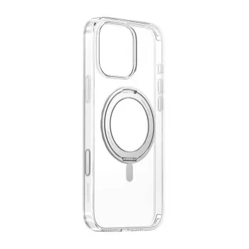 Etui magnetyczne Baseus SkyRing 360° do iPhone 16 Pro — przezroczyste, pierścień magnetyczny 360°