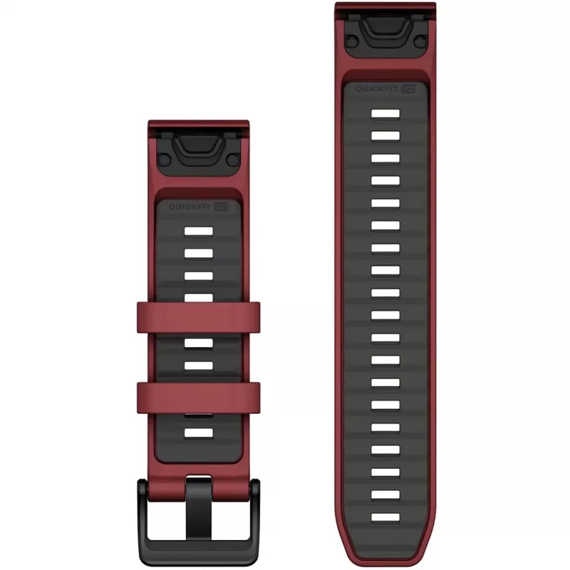 Pasek Garmin QuickFit 010-13392-06 grafitowo-czerwony